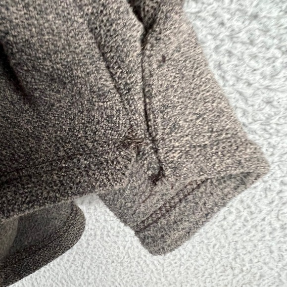 DESO Sweater Womens Large 1/2 Snap Pull Over Made In USA Grey Brown California - Picture 10 of 15